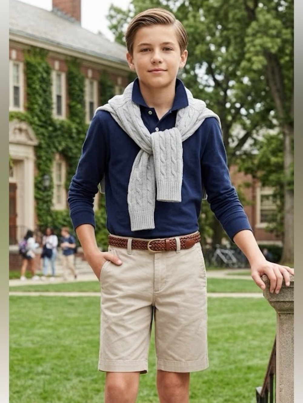 Crewcuts Beige Khaki Chino Shorts